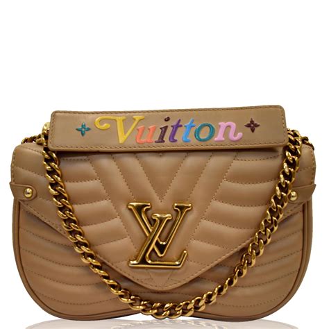 louis vuitton new wave chain bag mm|Louis Vuitton chain shoulder bag.